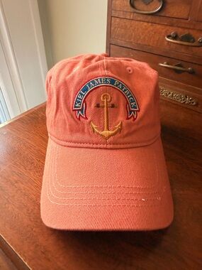 Kiel James Patrick Coral Anchor Baseball Cap
